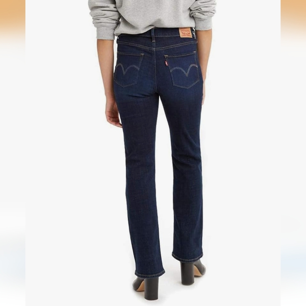 Levi's Midrise Bootcut Jeans Dark Indigo 28 6 NWT - Picture 2 of 7